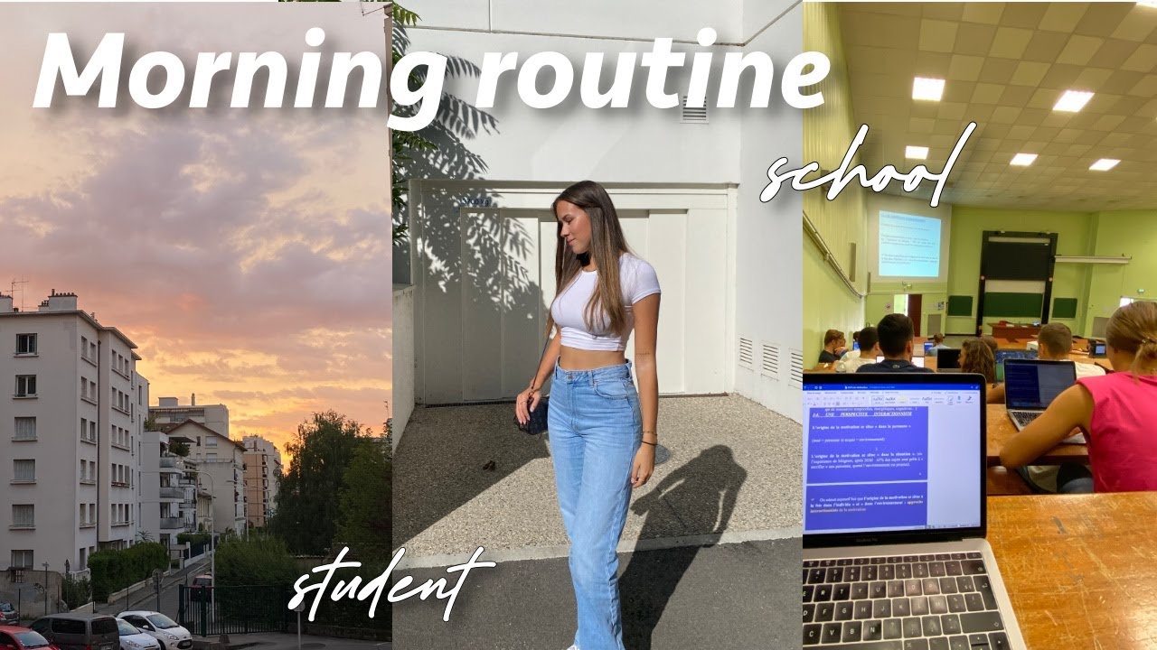 6am Morning routine for school | étudiante en staps