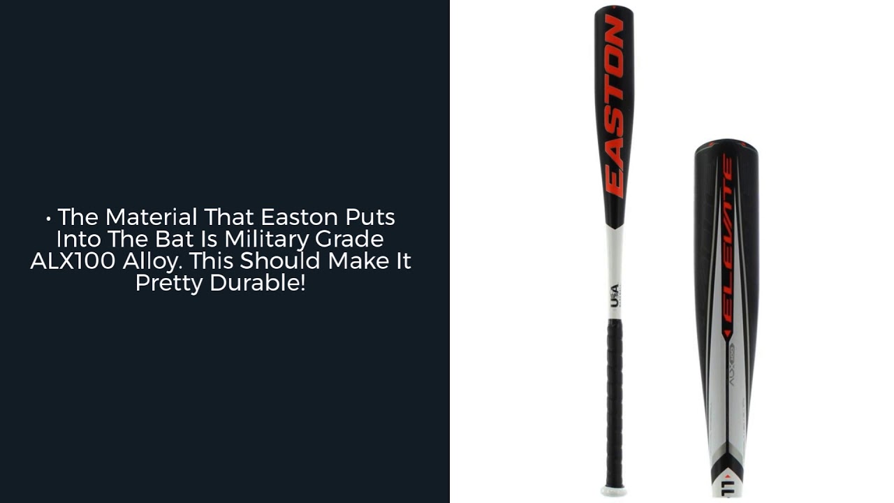 Review Easton Elevate 11 USA Baseball Bat (YBB19EL11) YouTube