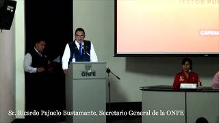 Ricardo Pajuelo Bustamante, Secretario General de la ONPE, en el Día Mundial de la SST
