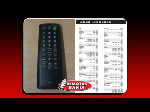 Como Programar Un Control Universal Sony Viejo..MUY FACIL (programar  control remoto sin código) #7 