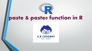 paste & paste0 functions in R