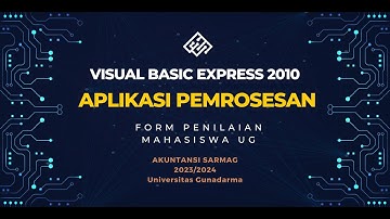 Cara Membuat Aplikasi Pemrosesan dari Microsoft Visual Basic 2010 Express