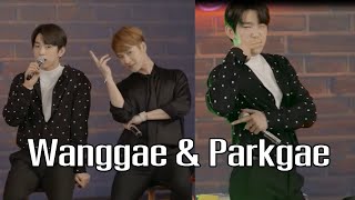 Jackson & Jinyoung GOT7  Vlive MC 'Thank U Soooo Much' Dance.