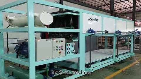 15t direct cooling block ice machine was successfully tested in ICESTA workshop...