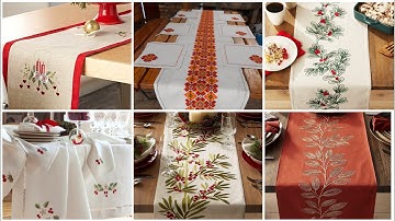 Top 50 Hand Embroidered Table Runners And Table Mats Designs Patterns And Ideas