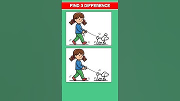 Can You Spot the 3 Differences? 🔍 Only 1% Can! #shorts #games  #difference #trending