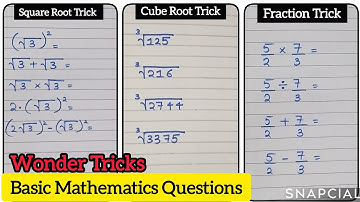 Basic Mathematics Questions With Easy Solutions ||  Maths Tricky Questions || Math Shortcut Tricks 🔥