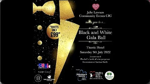 Julie Lawson's Black & White Gala Bala 2022 Promot...