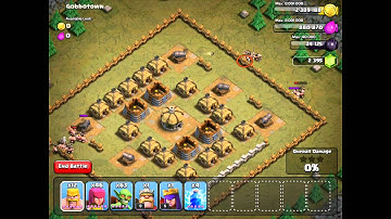Clash of Clans Single Player Level 12 - Gobbotown