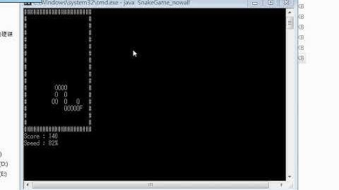 Java Snake Game on Console 貪吃蛇