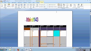 Word 2007: How to format Tables in word (Part – 2)