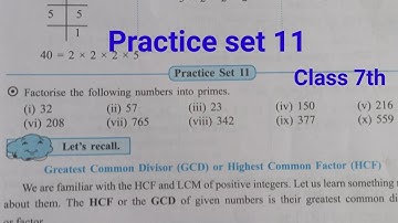 Practice set 11 class 7th math