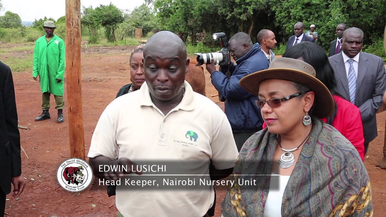 ivory body wash Kenya's First Lady Margaret Kenyatta Fosters an Elephant-DSWT