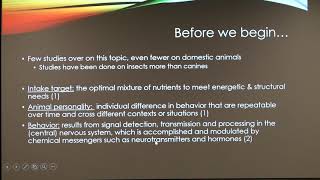 How Nutrition May Influence Canine Behavior