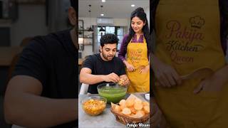 पति पानी पूरी खाकर हुए मेरे फैन 🤤😂 | Pakija Kitchen Queen 😍 | #shorts #ytshorts #panipuri