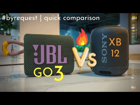 SONY SRS-XB12 Vs JBL GO 3 - Big Brands Tiny Speaker Battle | #byrequest