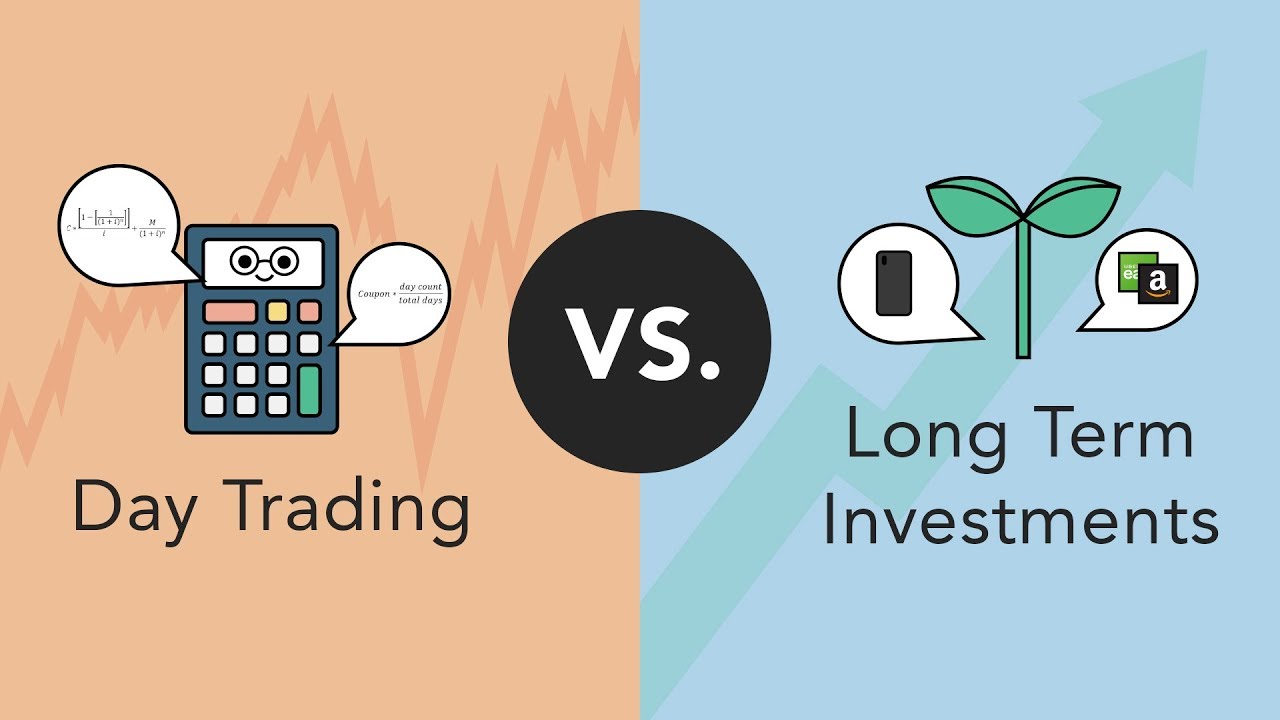 trading vs long term investing