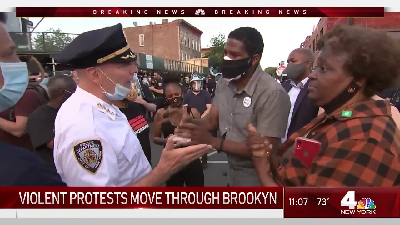 Fireworks, Trash Fires Erupt When Brooklyn Protests Turn Violent | NBC New York