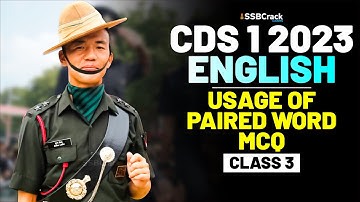 CDS 1 2023 Exam English 100 Days Crash Course - Usage of Paired Word - Class 3