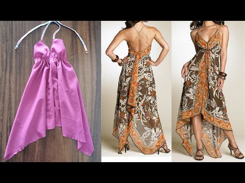 Vídeo: Como Fazer Um Vestido Com Um Lenço