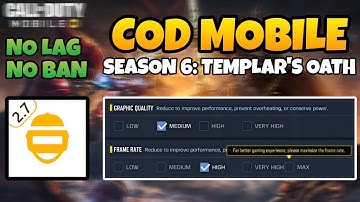 UNLOCK MAX FPS AND GRAPHICS IN COD MOBILE 2023 | SEASON 6