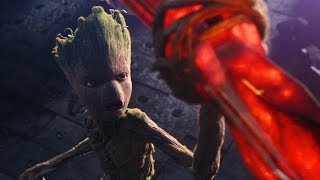 Avengers: Infinity War - Groot Sacrifices His Hand Scene HD 1080i