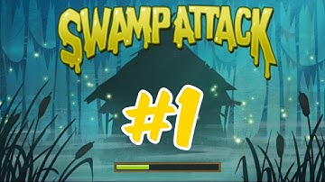 #1 Swamp Attack Gameplay Walkthrough - Level 1-1,1-2 (Android/IOS)