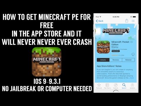 How To Download Minecraft PE For Free In The App Store(No JB Or PC)iPhone, iPad, iPod Touch
