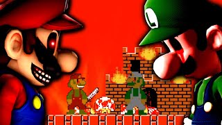 MARIO.EXE VS. LUIGI.EXE - THE SCARIEST FIGHT [Mario.EXE Villain Mode - Super Mario Bros Horror Game]