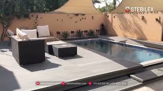 Swimming Pool Deck Automation | Mobile or Remote to Open the Pool Cover | Dubai | UAE | Stebilex