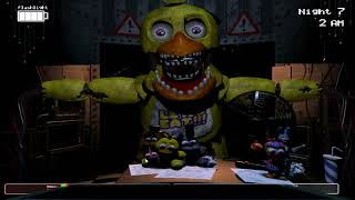 FNAF 2 Gameplay - Only Withered Chica & Withered Bonnie Level 20