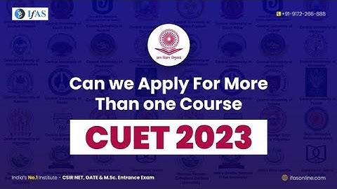 CAN WE APPLY FOR MORE THAN ONE COURSE IN CUET PG 2023 ?