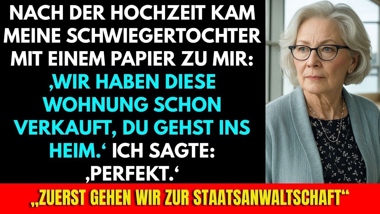 Meine Schwiegertochter Heiratete Meinen Sohn, Um Meine Wohnung Zu Nehmen  Danach Kam Sie Mit Papie