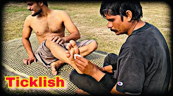 ASMR FOOT MASSAGE BY DIFFERENT OBJECT VERY TICKLISH MASSAGE EVER