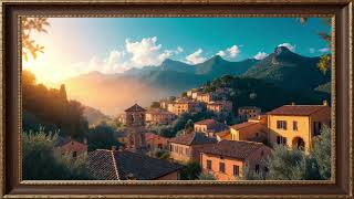 Italian Village at Sunset - TV Screen Art / Framed Art screenshot 3