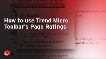 How to use the Trend Micro Toolbar’s Page Ratings