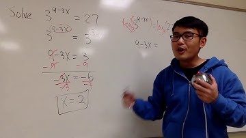 Solving an exponential equation without using logarithm