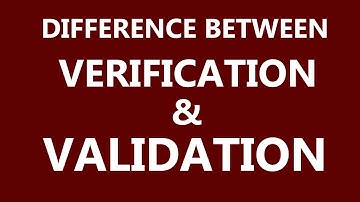 Difference between Verification and Validation In Software Testing - Hindi Video