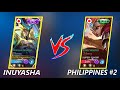 Inuyasha Vs Philippines No.2 Zilong "MMR BOOSTER!!" | 1 on 1 Battle (Let's Destroy Them!!) ~ MLBB