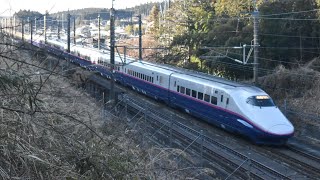 【運用本数激減】東北新幹線 E2系1000番台 宇都宮～那須塩原間 通過シーン