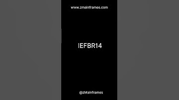 IEFBR14 in mainframes. #zmainframes #mainframes