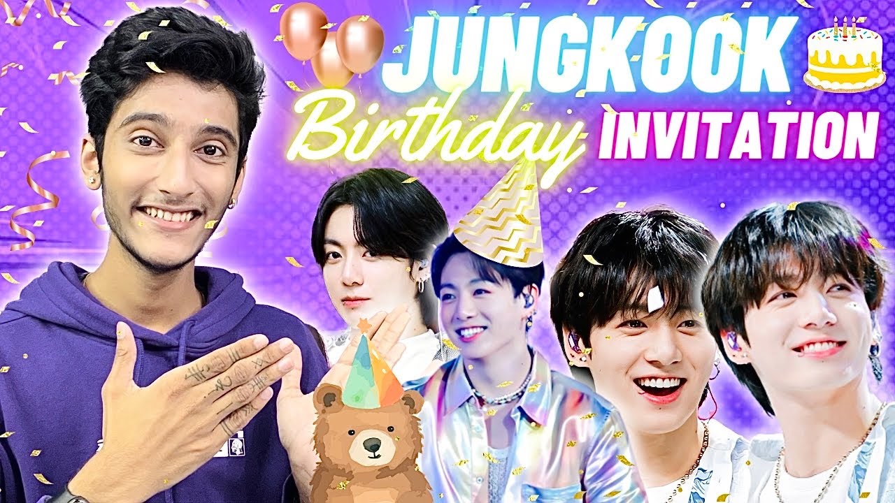 Jungkook Birthday Celebration ￼Invitation