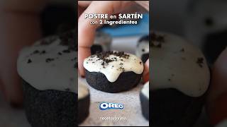 Postre de OREO con 2 INGREDIENTES en la SARTÉN 💙 #postresfaciles