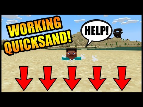 How To Make Quicksand In Minecraft! (WORKING!)
