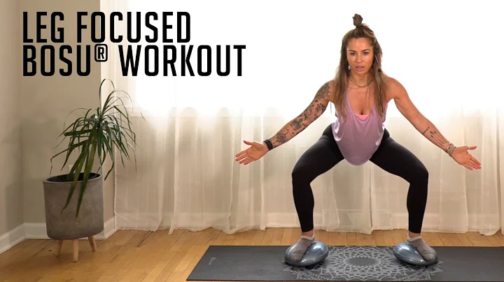 Leg Focused BOSU Workout | Yoga By Candace using t...
