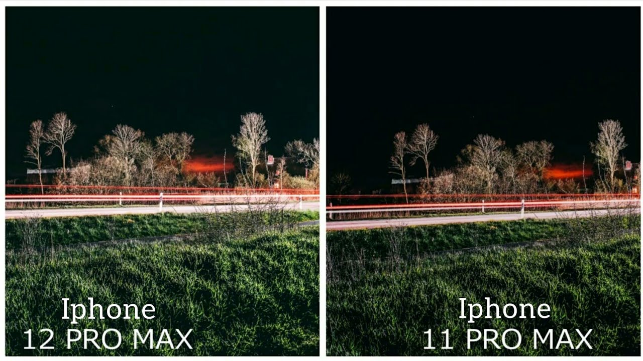 Iphone 12 Pro Max Vs Iphone 11 Pro Max Picture Comparison Camera Test Night Mode Portrait Mode Youtube
