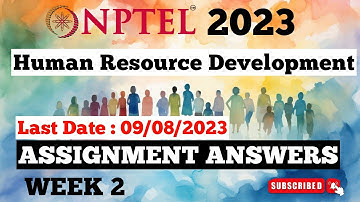 Human Resource Development Assignment Answers Week 2 | NPTEL