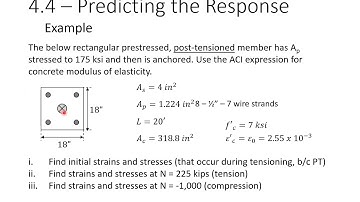 Prestressed Concrete Design - 4 - Response to Axial Load