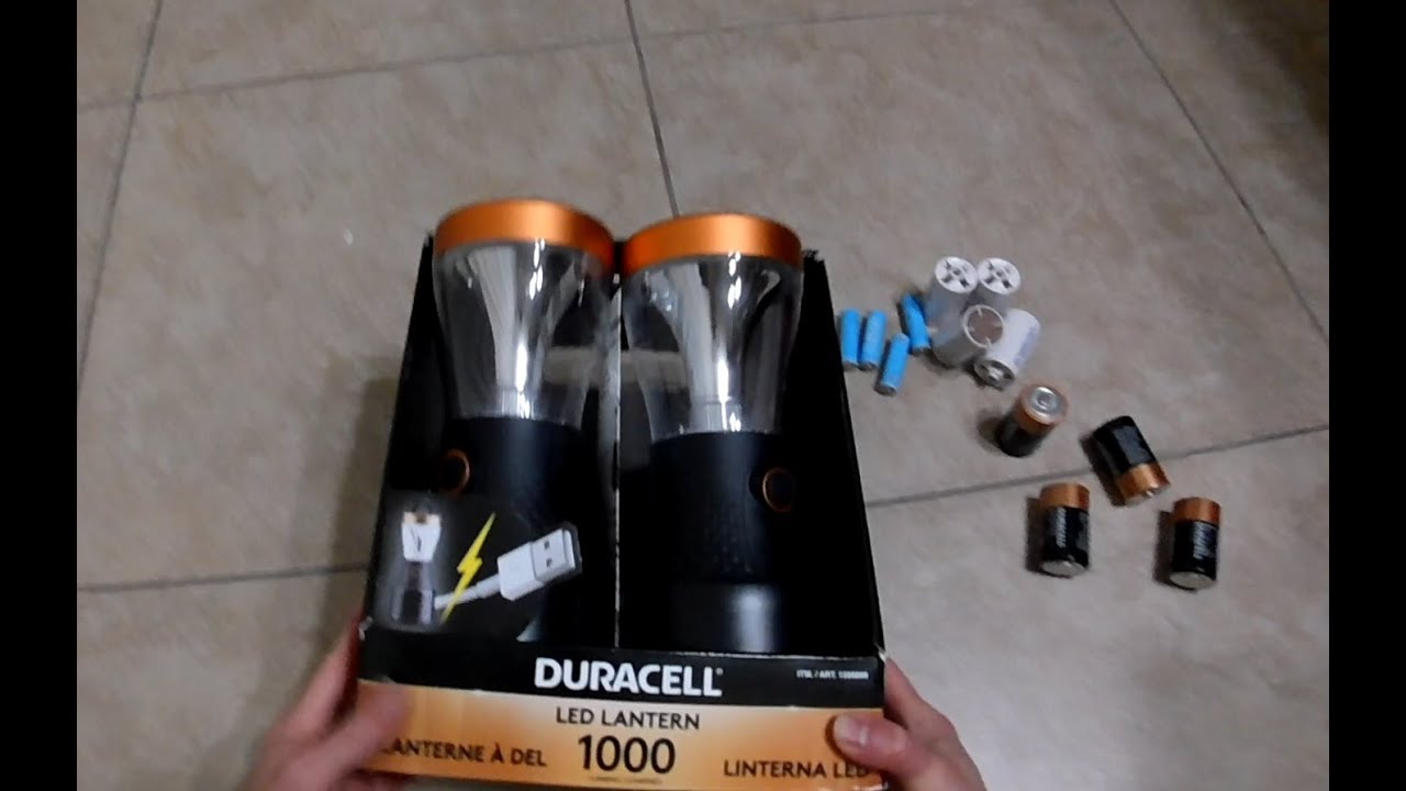 Duracell 1000 Lumen Lantern- 2 in a Pack Camping Fishing Emergency  850009207050