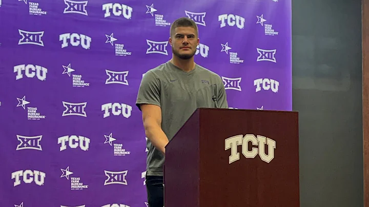 TCU TE Jared Wiley talks win over Kansas State